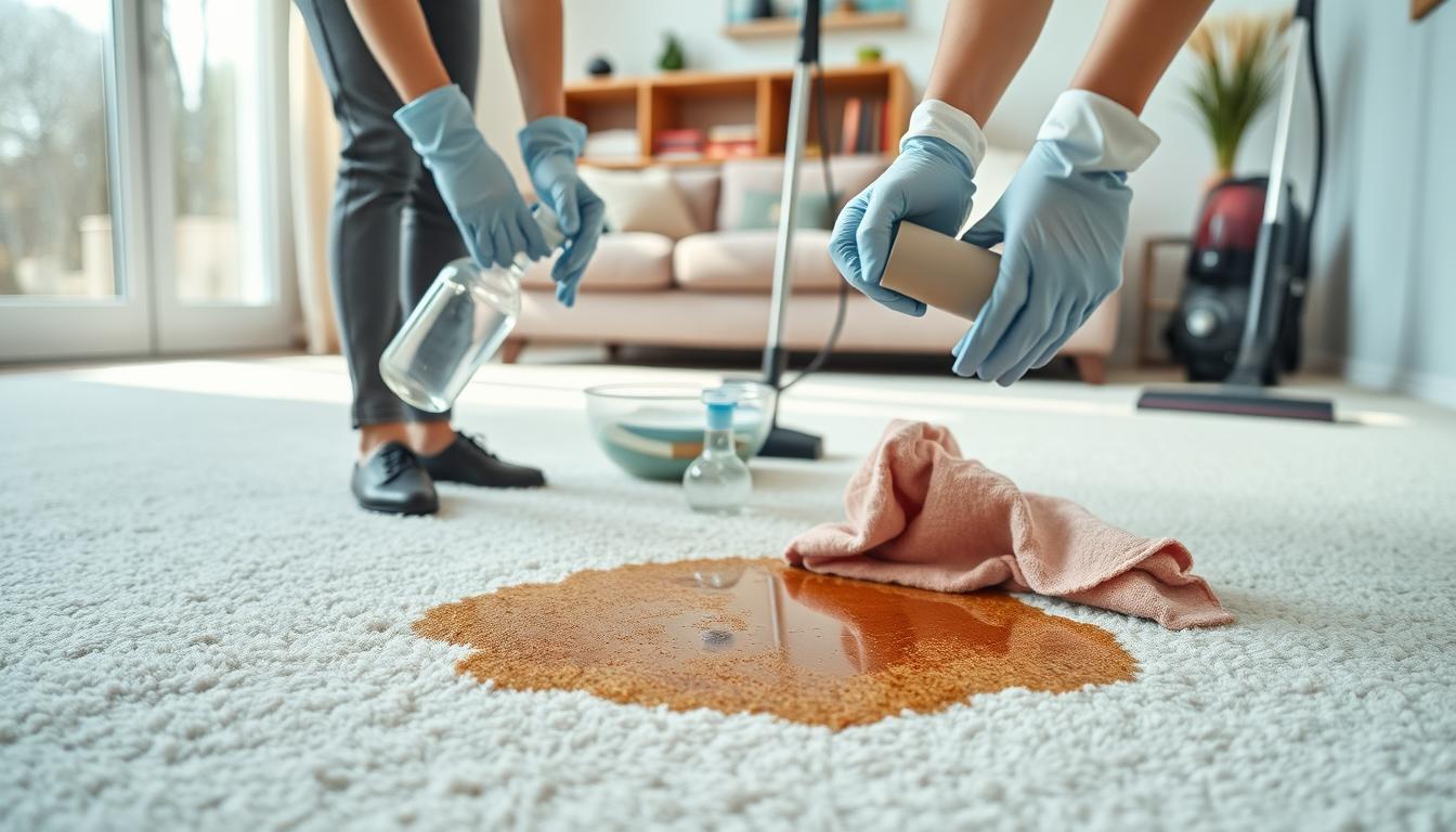 how to remove coffee stain from carpet