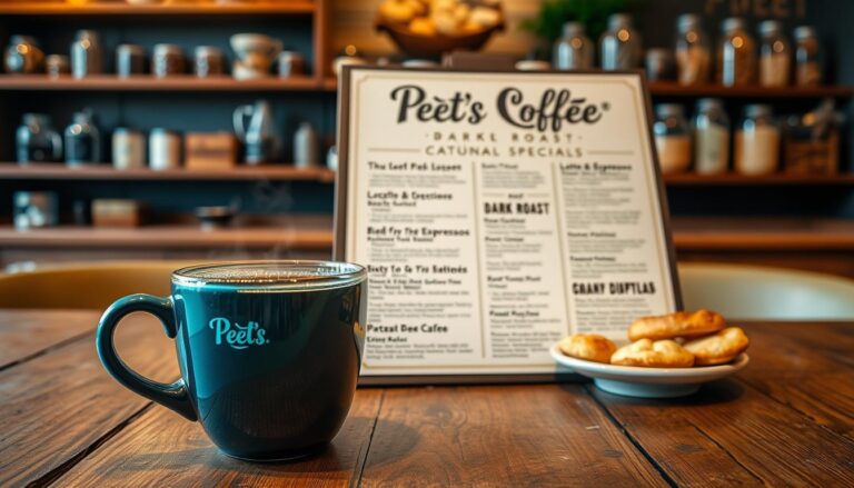 peets coffee menu
